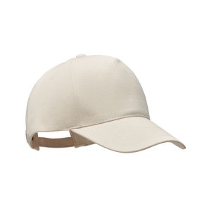 Casquette en coton bio 5 panneaux - 250 gr/m² personnalisé