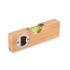Niveau à bulle et décapsuleur en bambou - 15 cm personnalisé