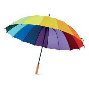 Parapluie arc en ciel ouverture auto 27" personnalisé