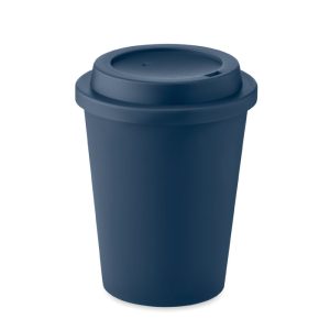 Gobelet réutilisable double paroi Bleu personnalisé