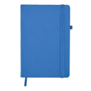 Carnet A5 avec couverture en cuir recyclé - 192 pages Bleu clair personnalisé
