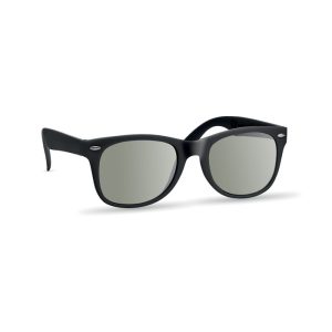 Lunettes de soleil publicitaires classiques UV400 Noir personnalisé