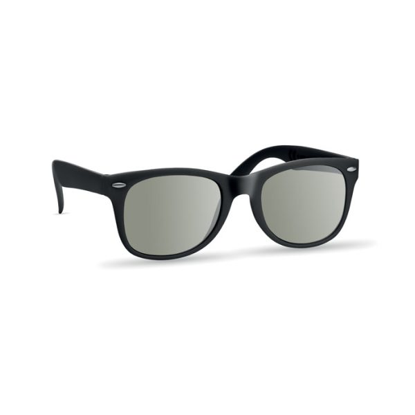Lunettes de soleil publicitaires classiques UV400 Noir personnalisé