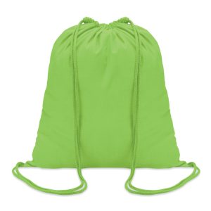 Sac à dos en coton 100 gr/m² Vert personnalisé