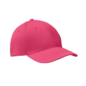 Casquette 6 panneaux - 160 gr/m² Fuchsia personnalisé