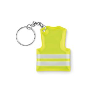 Porte clés gilet de sécurité réfléchissant personnalisé