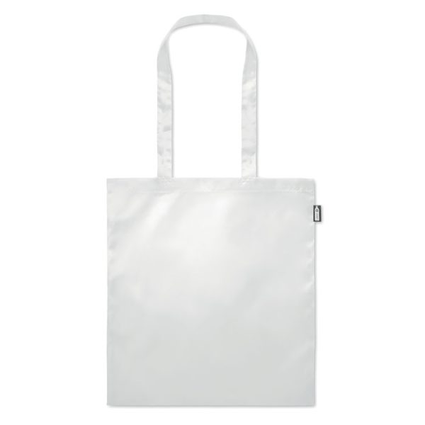 Tote bag publicitaire en bouteilles d'eau recyclées Blanc personnalisé